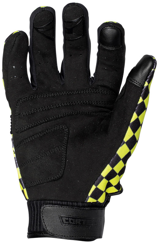 Cortech Thunderbolt Hi-Viz Black Gloves