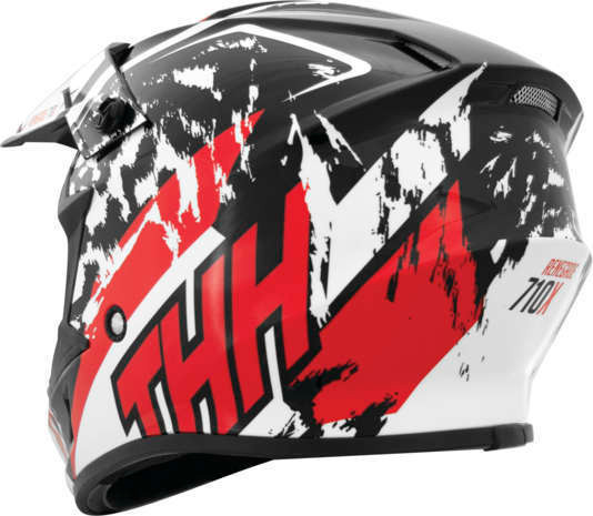 THH T710X Youth Renegade White Red Helmet