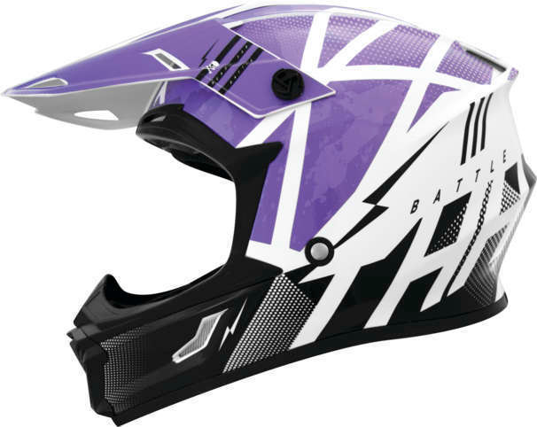 THH T710X Youth Battle Purple Black Helmet