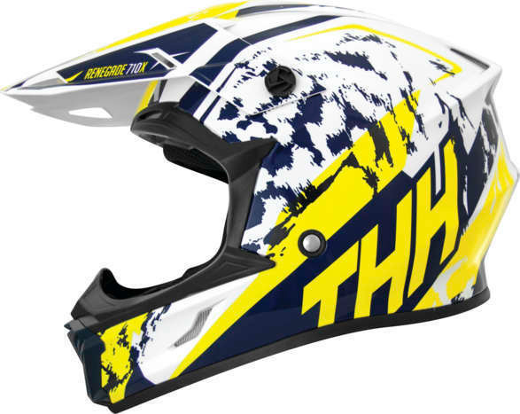 THH T710X Renegade Yellow Blue Helmet