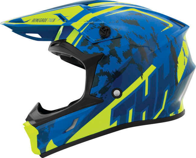 THH T710X Renegade Blue Yellow Helmet