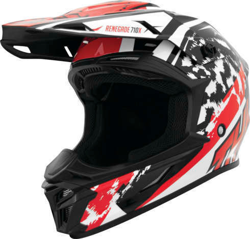THH T710X Renegade White Red Helmet