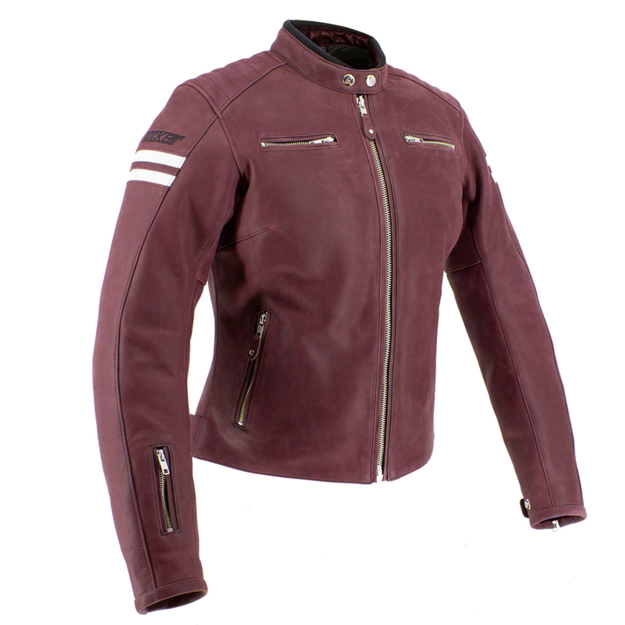 Joe Rocket Classic 92 Ox Blood Cream Womens Jacket - Speed Addicts