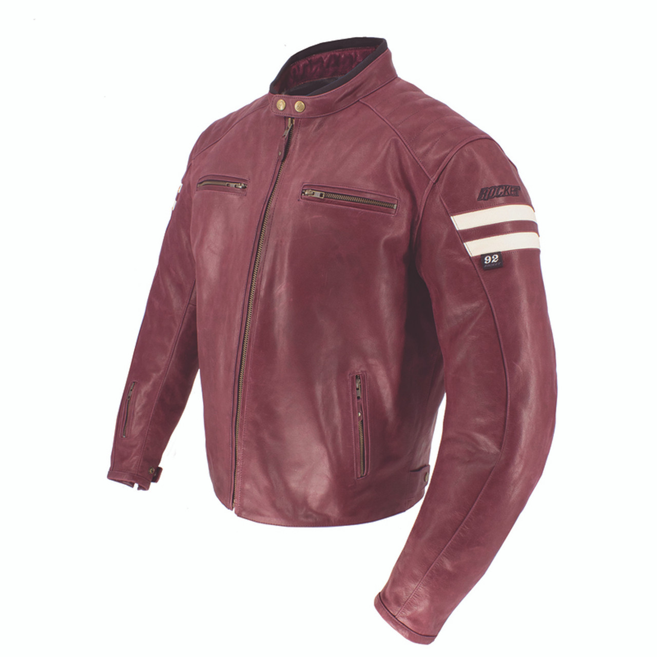 Joe Rocket Classic 92 Ox Blood Cream Jacket