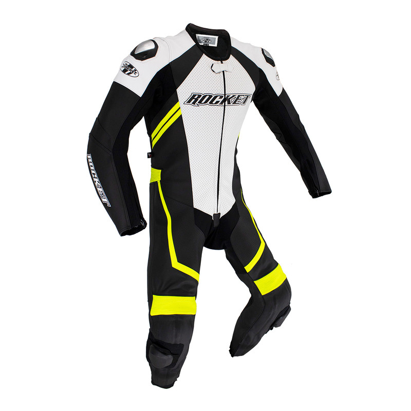 Joe Rocket Speedmaster 7 Black White 1-piece Race Suit