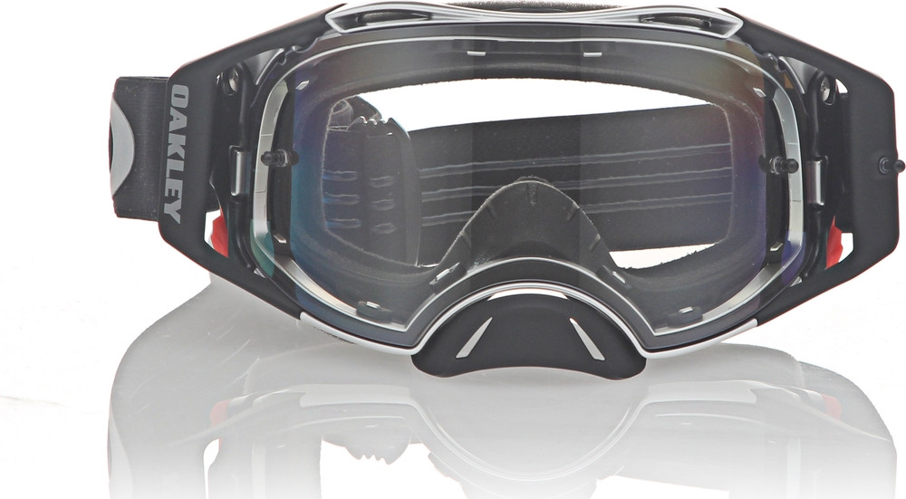 Oakley Airbrake Tuff Blocks Black Gunmetal Clear MX Goggle