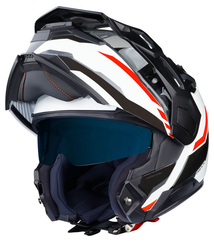 Nexx X-Vilijord Continental White Black Red Helmet