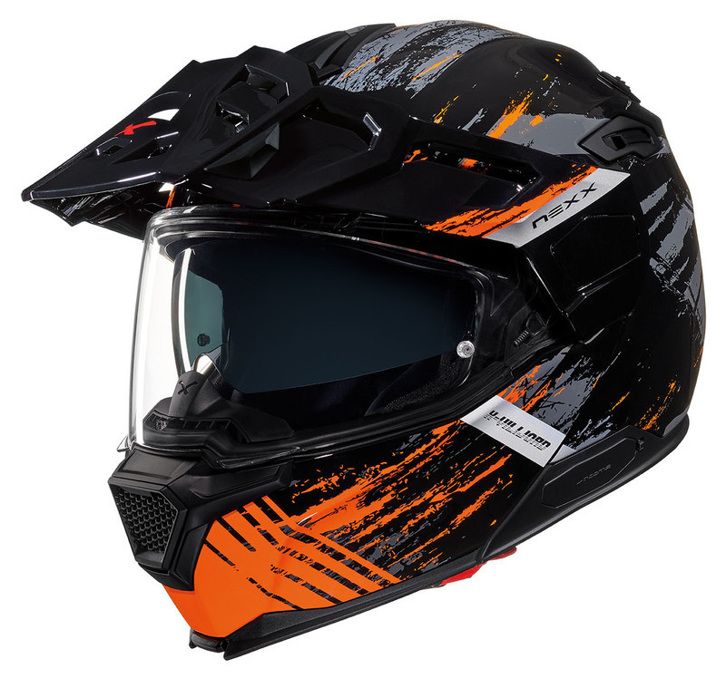 Nexx X-Vilijord Mudvalley Black Orange Helmet