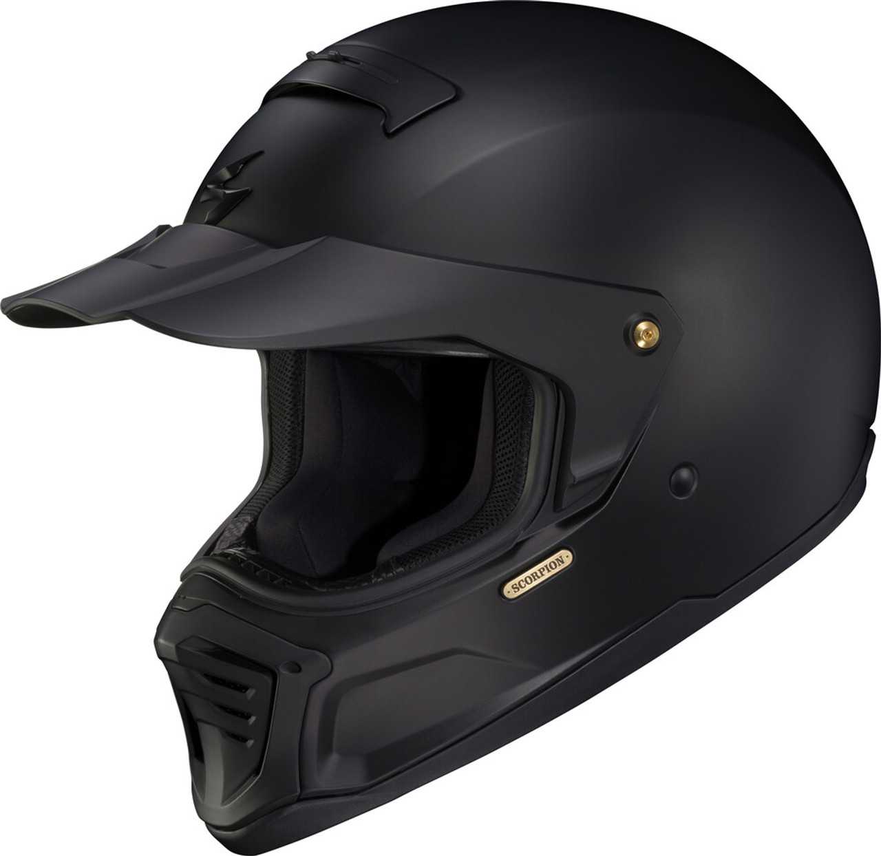 3/4 Open Face Motorcycle Helmet With Visor Matte Finish Black Shark