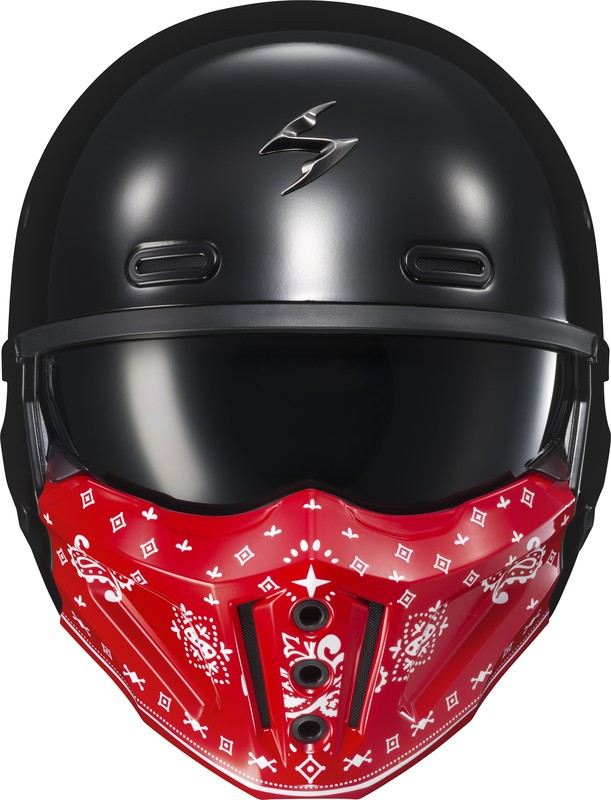 Scorpion EXO Covert X Bandana Mask Gloss Red - Speed Addicts