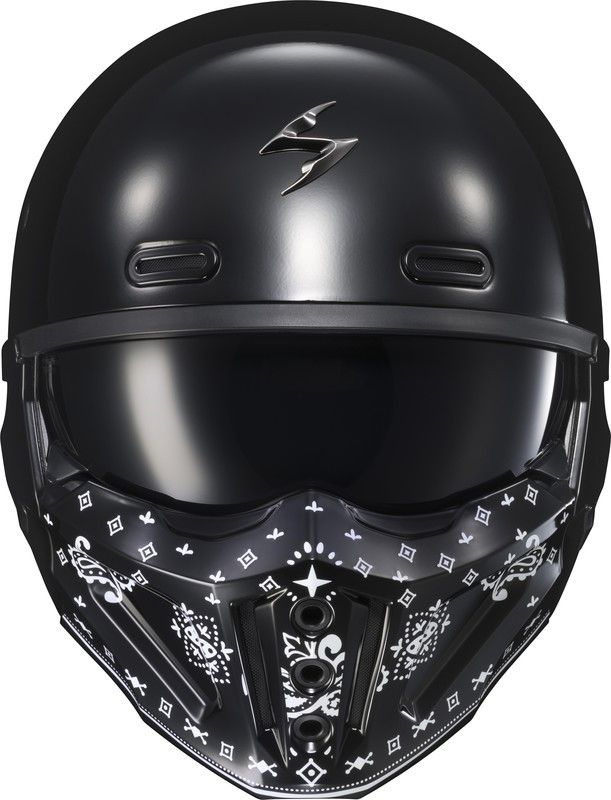 Scorpion EXO Covert X Bandana Mask Gloss Black