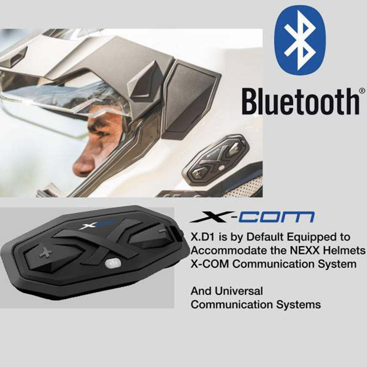 Nexx X-Com Bluetooth Communication System for XWED XWST XD1 SX100 by Sena