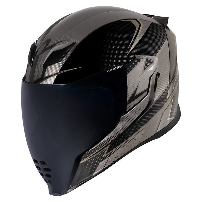 Icon Airflite Black Ultrabolt Helmet - Speed Addicts