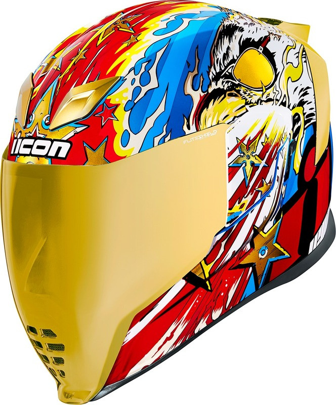 Icon Airflite Gold Freedom Spitter Helmet