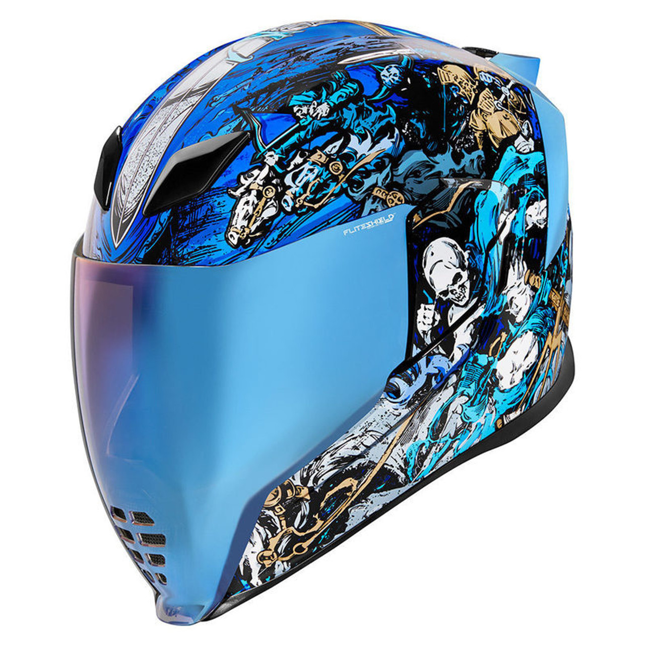 Icon Airflite Blue 4Horsemen Helmet - Speed Addicts