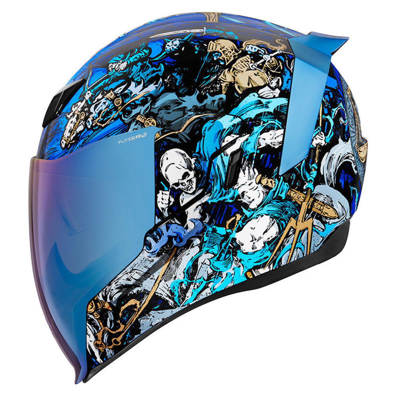 Icon Airflite Blue 4Horsemen Helmet - Speed Addicts