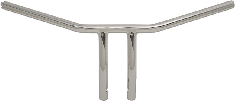 Drag Specialties Chrome 8" Drilled T-Bar Handlebar w/ Dimples for TBW  -  0601-4227