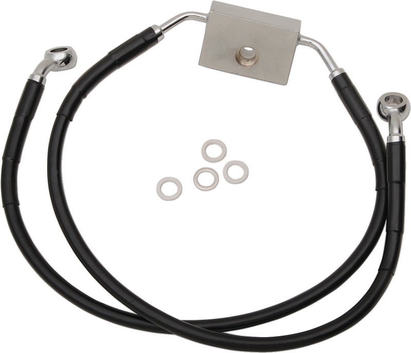 Drag Specialties Brake Line - Front - +10" - Stainless Steel - XL  -  1741-5296