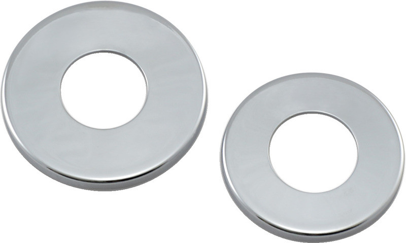 Drag Specialties Fork Stem Dust Covers - Chrome  -  DS-222961