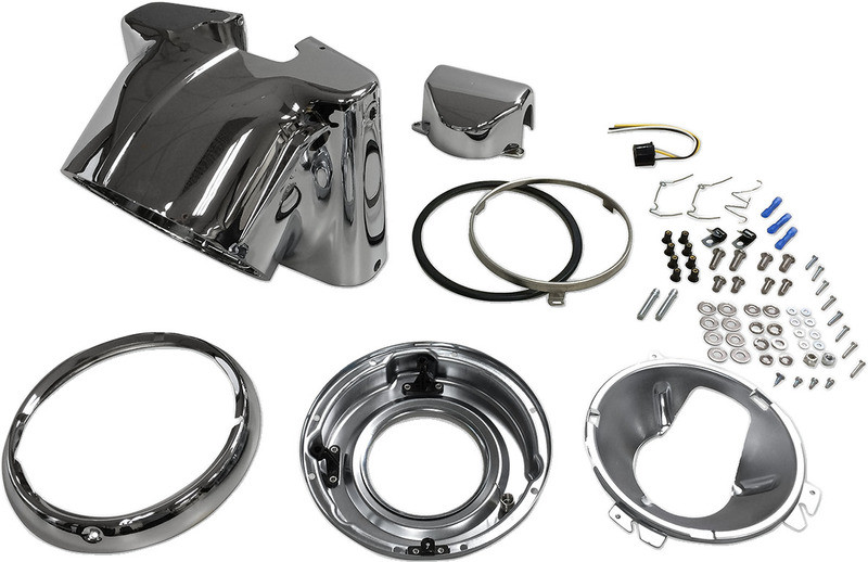 Drag Specialties 7" Nacelle Headlight Kit - Chrome  -  2001-1481