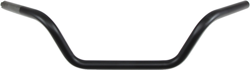 Drag Specialties Flat Black Buckhorn Low Handlebar for TBW  -  0601-4187