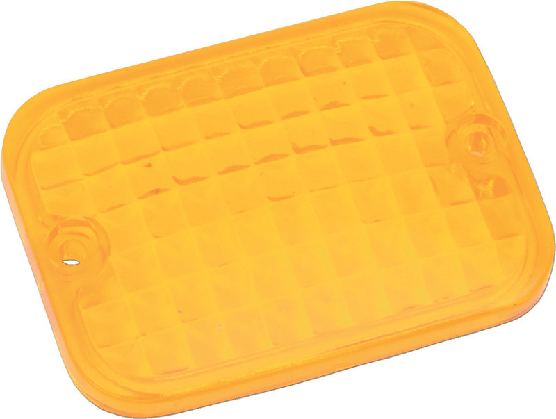Drag Specialties Replacement Rectangular Lens - Amber  -  2040-0299