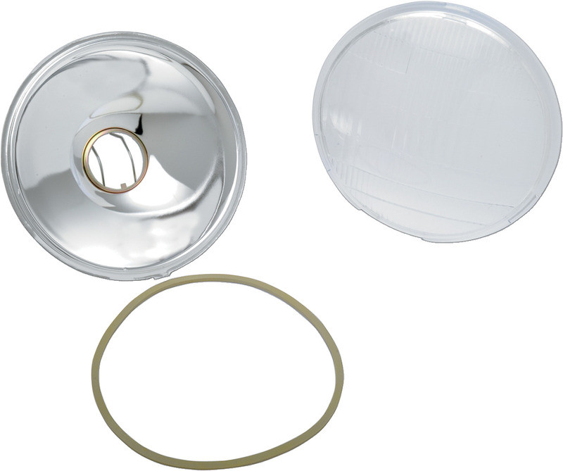 Drag Specialties Replacement 6-1/2" Headlight Assembly Lens  -  2001-0055