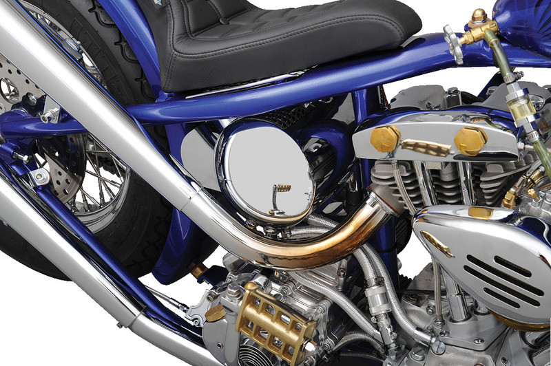 Drag Specialties Oil Tanks - Chrome - Domed - Center Fill  -  0710-0021