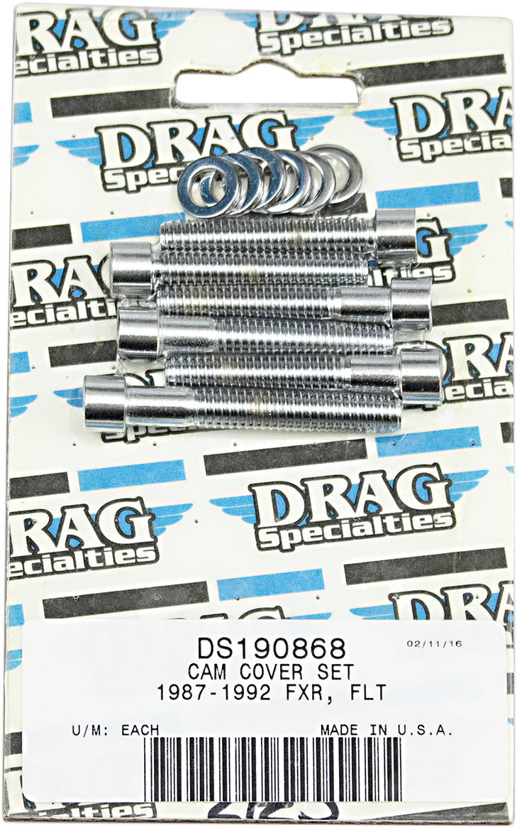 Drag Specialties Camshaft Cover  Bolt Kit - Socket-Head - Smooth - Big Twin  -  DS-190868
