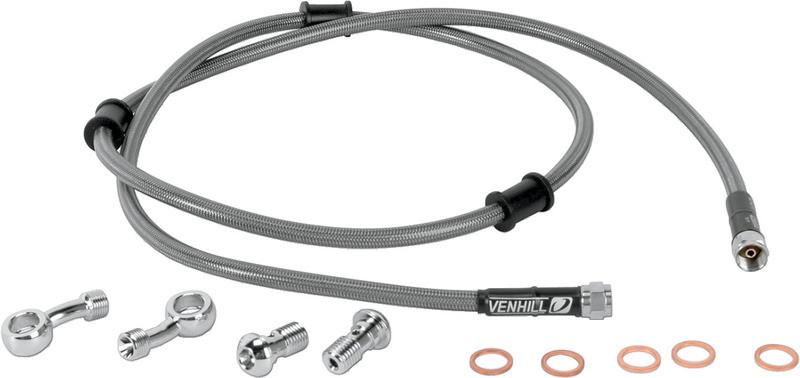 Moose Racing Brake Line - Front - Stainless Steel - KLR 650  -  KAW-6031F