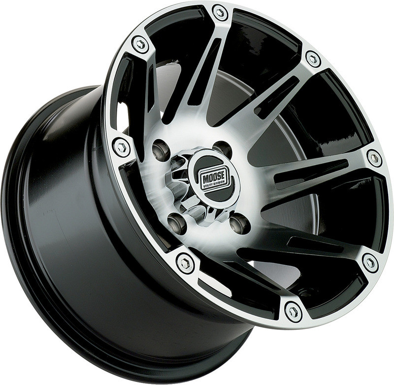 Moose Racing Wheel - 387M - 14X7 - 4/156 - 4+3  -  387MO147156BW4