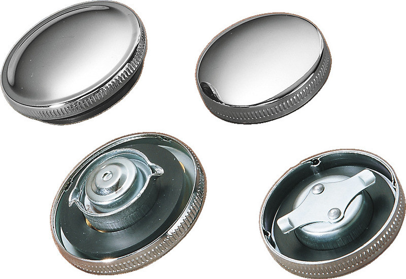 Drag Specialties Gas Cap - Chrome - Vented  -  DS-390130