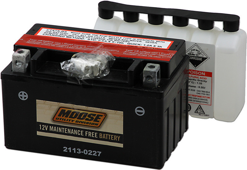 Moose Racing AGM Battery - YTX7A-BS  -  MTX7A-BS