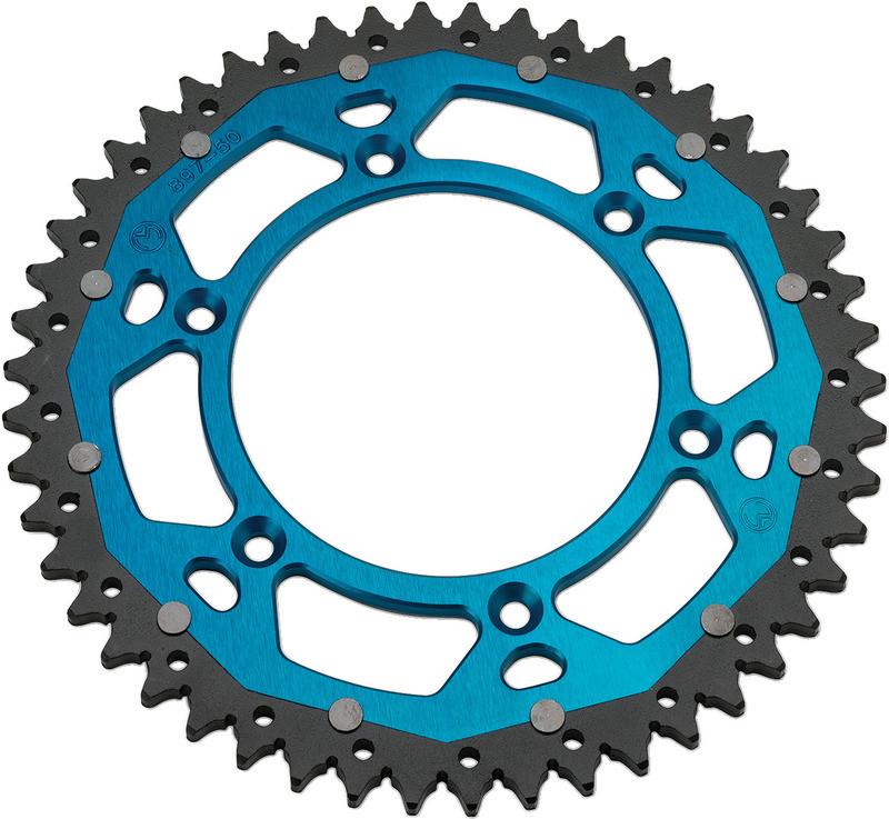 Moose Racing Dual Sprocket MSE - Blue - 52-Tooth  -  1210-251-52-12X