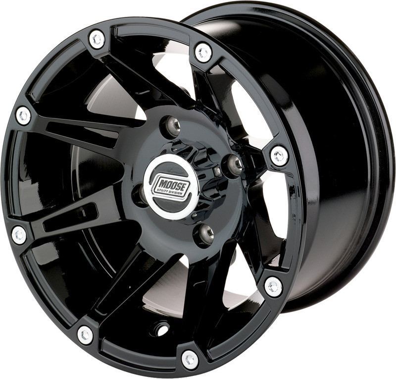 Moose Racing Wheel - 387B - 12X8 - 4/136 - 4+4  -  387MO128136GB4
