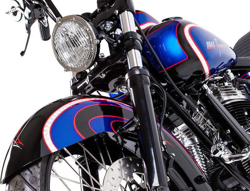 Drag Specialties Fat Bob Gas Tank - 3.5 Gallon - Twist-Lock Gas Cap  -  DS-391230