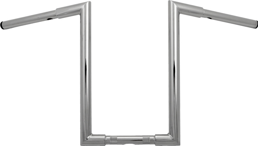Harddrive H-Bar Z-Bar 1 1/4" Knurl 82-Up 31.5W 16"Rise Chrome - 21-368