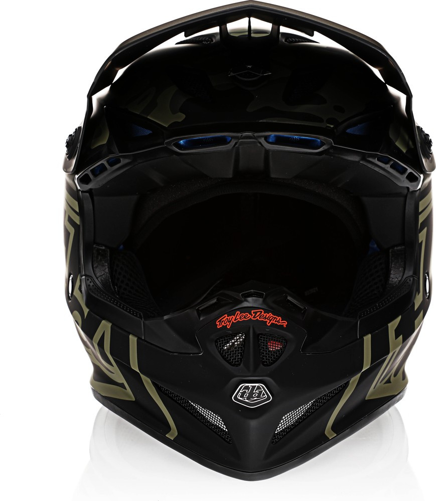 Troy Lee Designs GP Overload Camo Army Green Gray Helmet