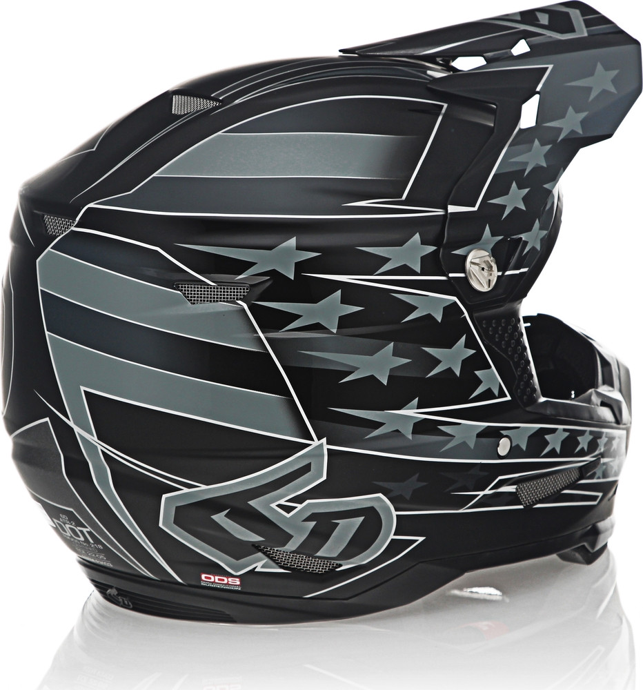 6D ATR-2 Super Patriot Black Helmet