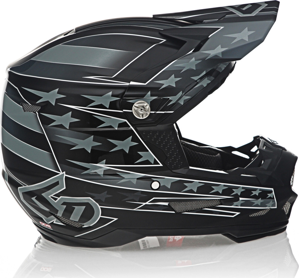6D ATR-2 Super Patriot Black Helmet