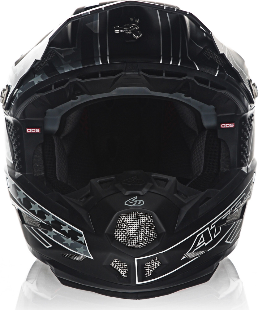 6D ATR-2 Super Patriot Black Helmet