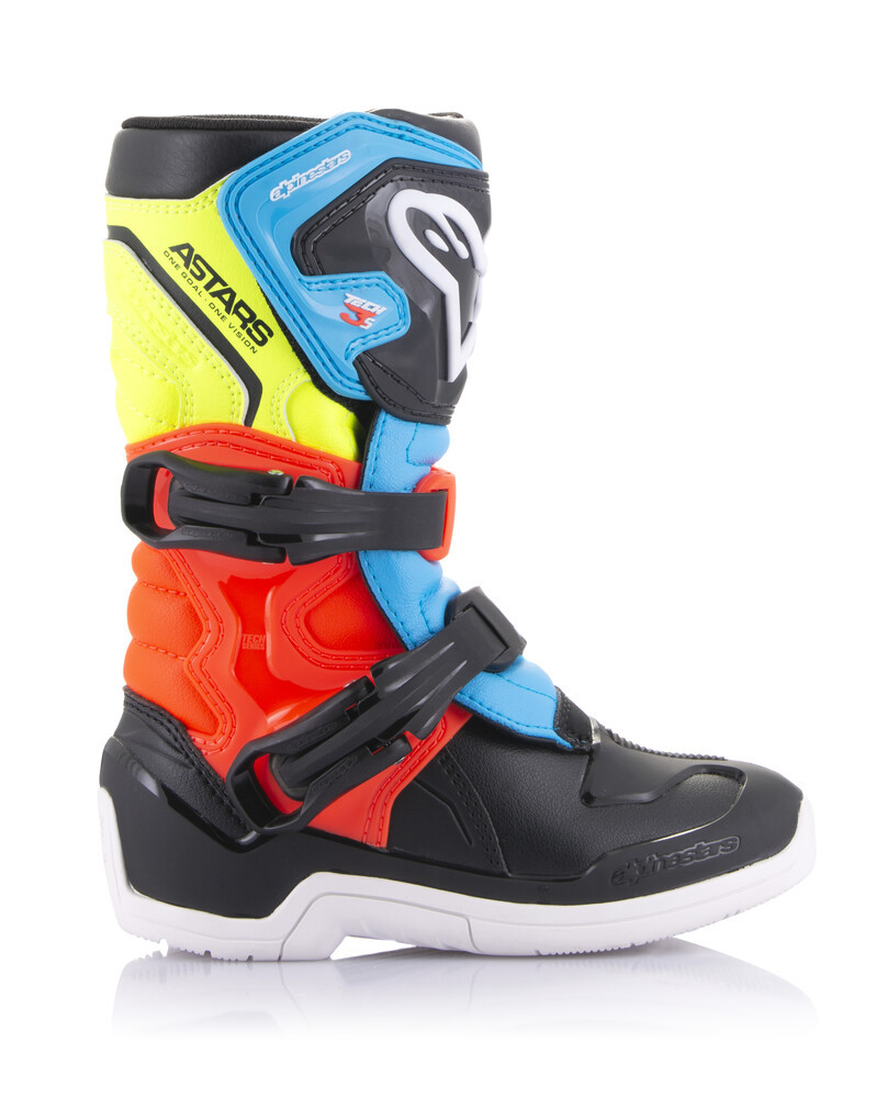 Alpinestars Tech 3S Black Yellow Fluo Red Youth Boots