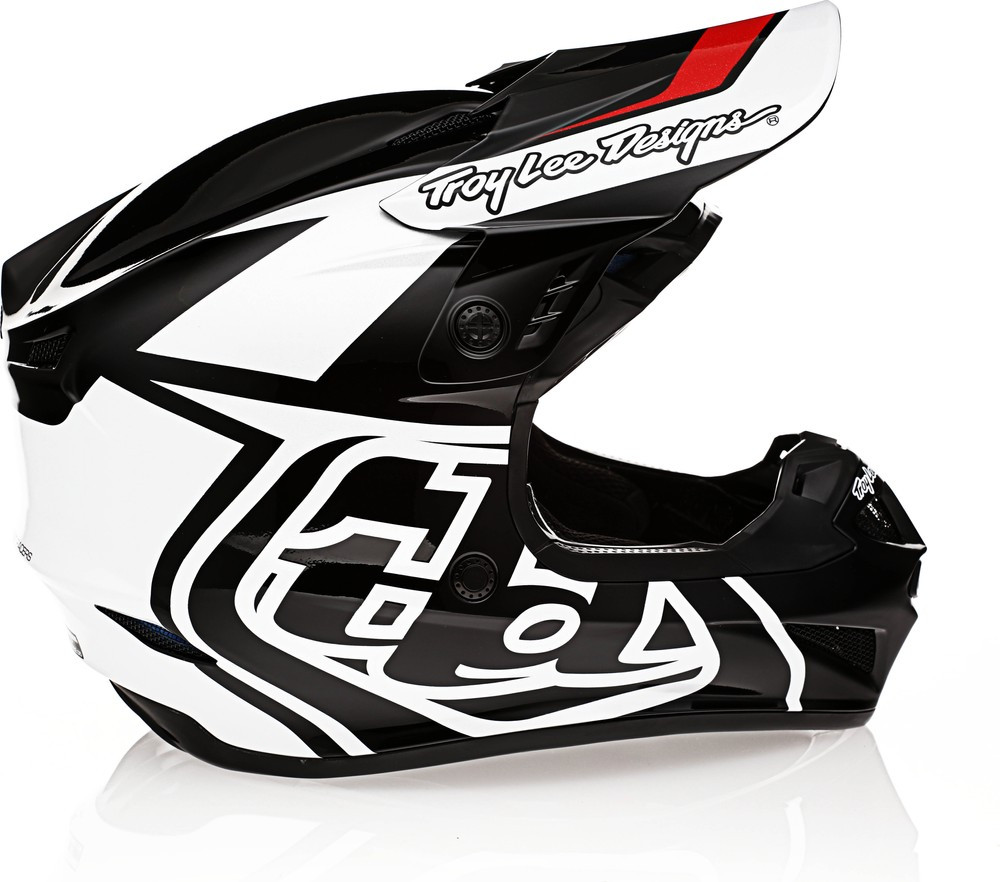 Troy Lee Designs GP Overload Black White Helmet