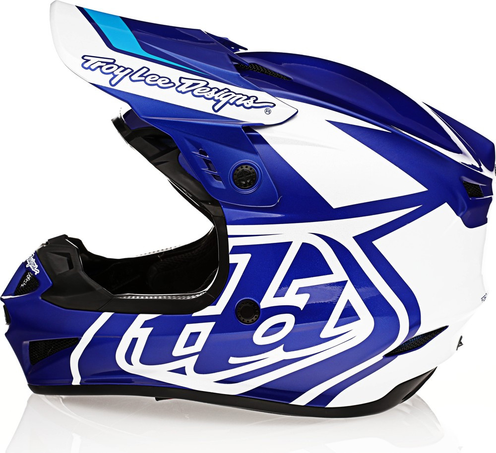 Troy Lee Designs GP Overload Blue White Helmet