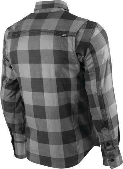 Speed and Strength True Grit Grey Black Mens Armored Moto Shirt