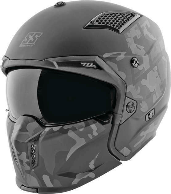 Speed and Strength SS2400 Black Camo Call To Arms Helmet