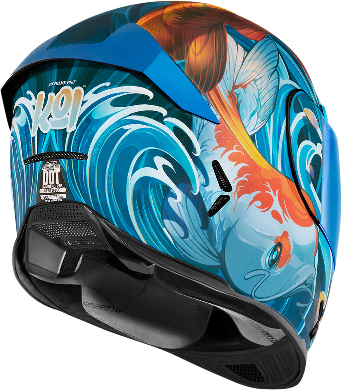 Icon Airframe Pro Blue Koi Helmet