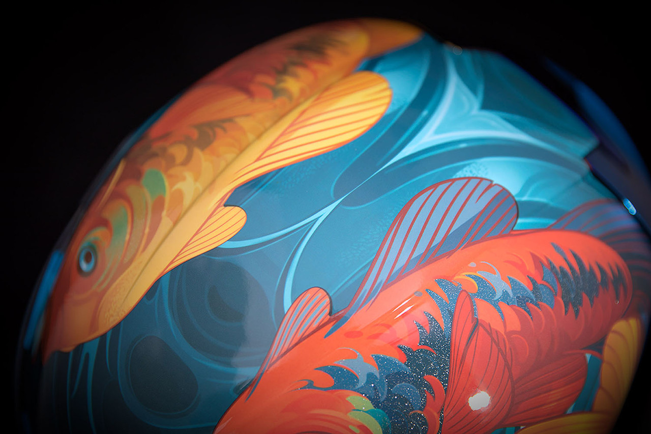 Icon Airframe Pro Blue Koi Helmet