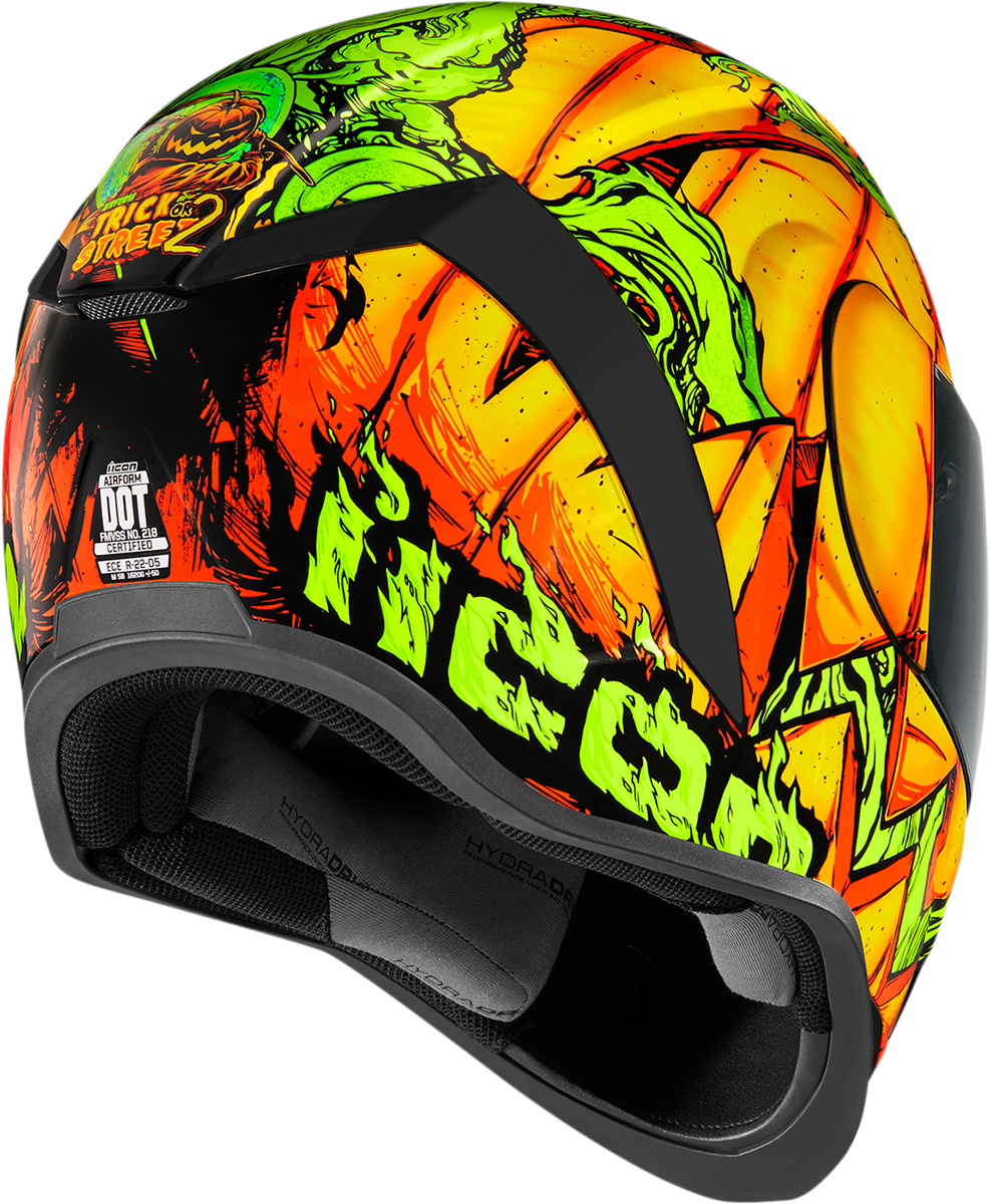 Icon Airform Orange Trick or Street Helmet - Speed Addicts