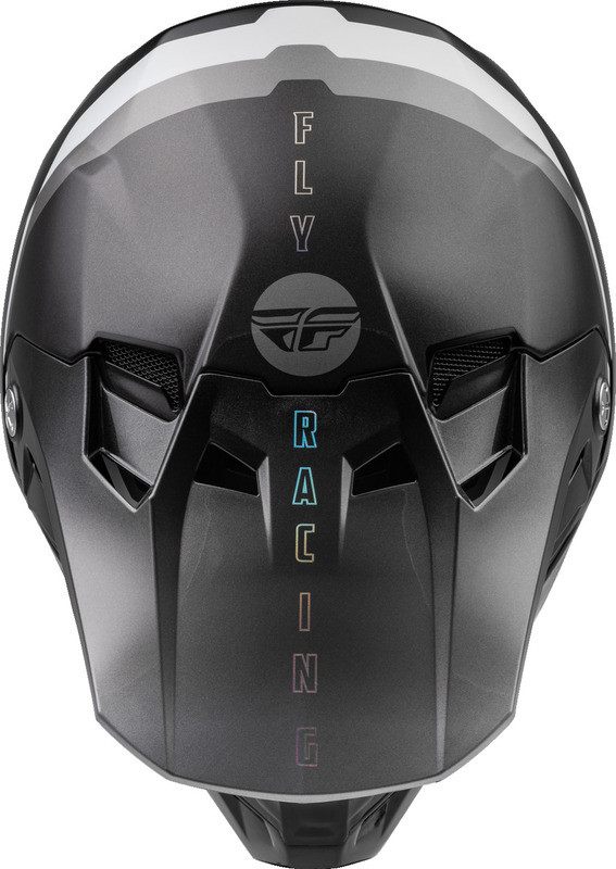 Fly Racing Formula CC Driver Black Charocal White Helmet